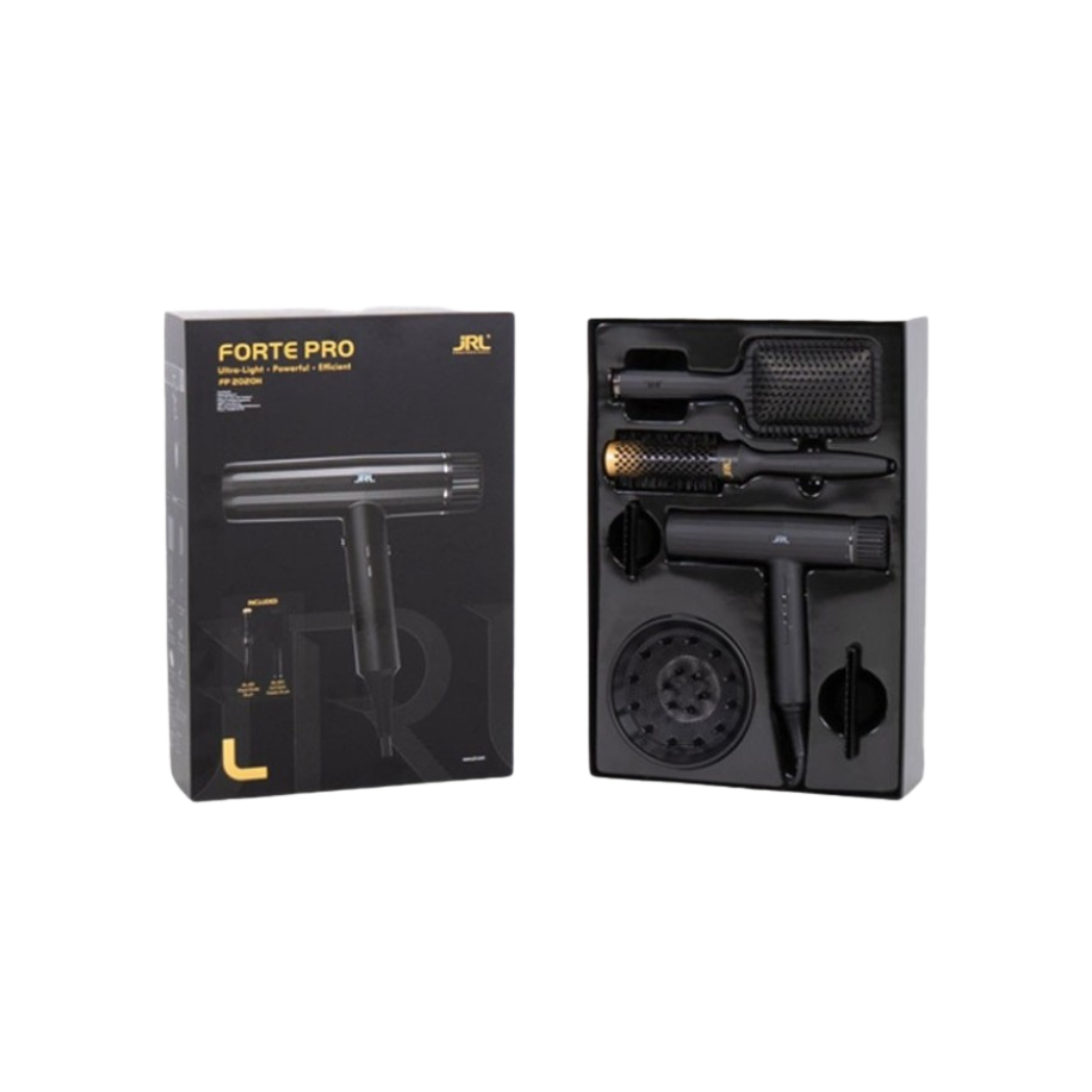 Kit Secador Forte Pro + Cepillo Térmico + Cepillo Raqueta Antiestático