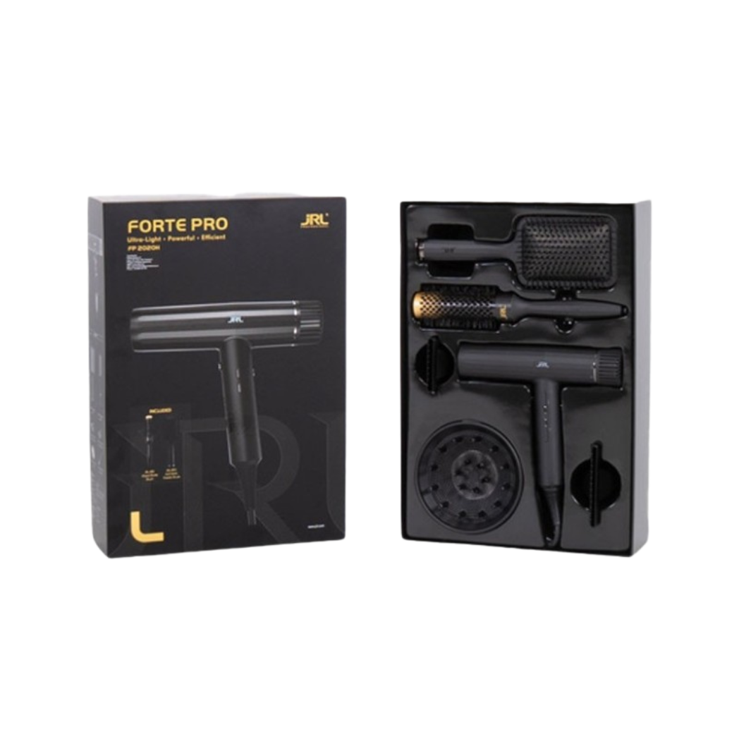 Kit Secador Forte Pro + Cepillo Térmico + Cepillo Raqueta Antiestático