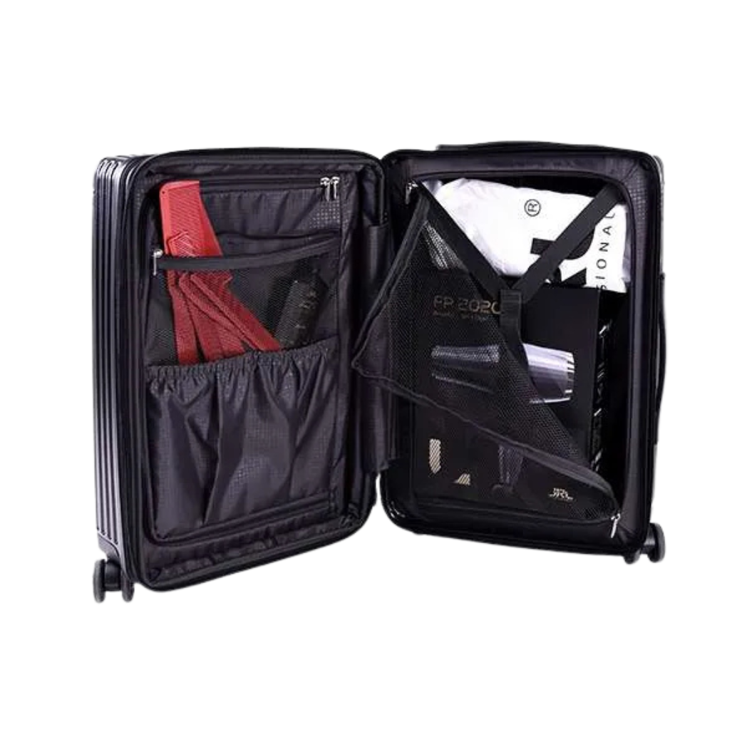 Maleta negra con ruedas profesional